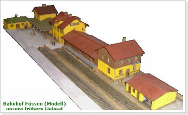 Bahnhof Füssen Modell in 1:100